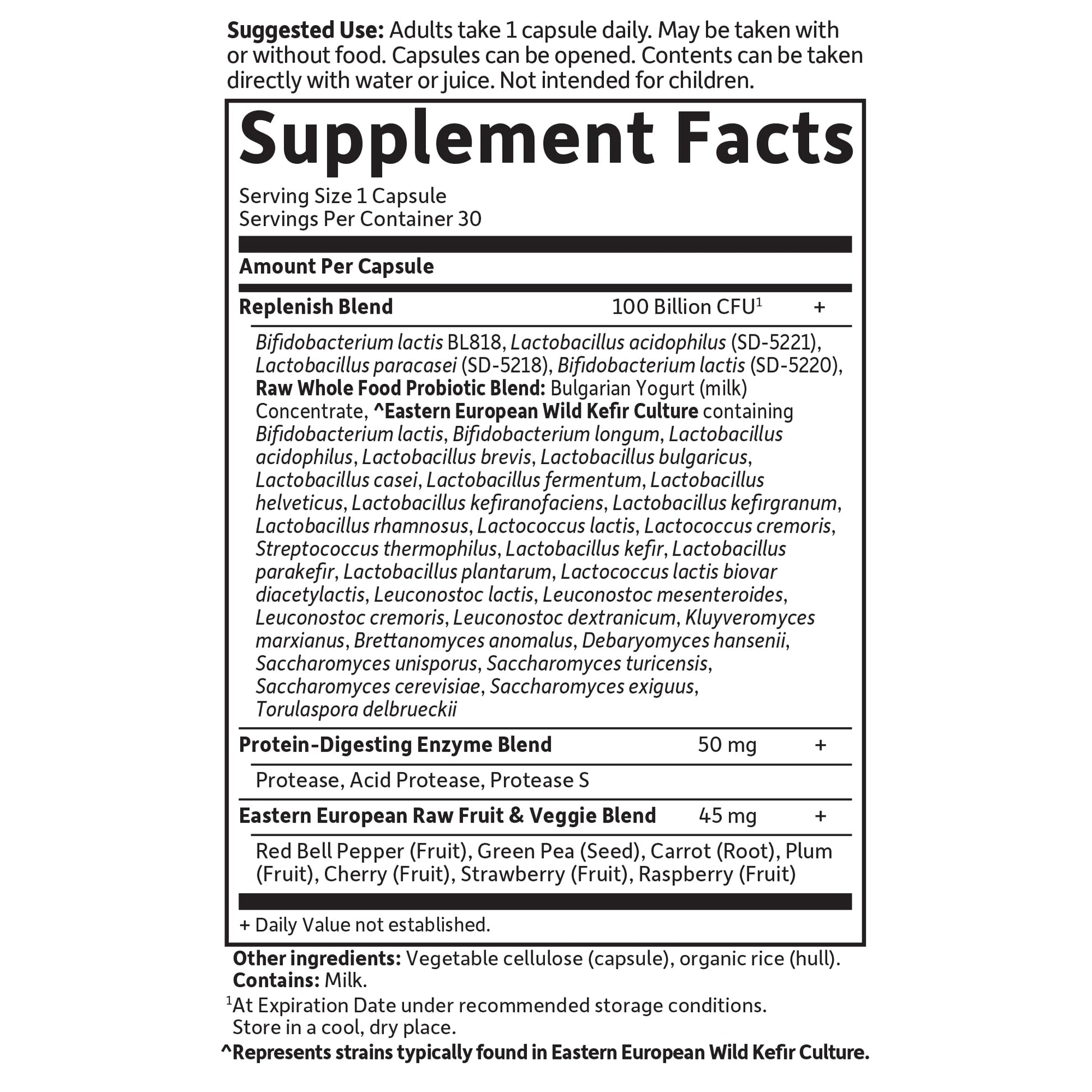 Authentic Garden of Life high bifido probiotic supplement for daily gut care