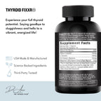 Fixxr Dr Amie thyroid supplement capsule bottle label details