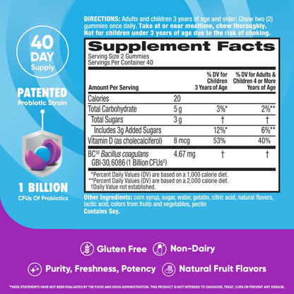 Close up view of the safety seal on the imported digestive support supplement.
