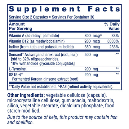 Authentic Life Extension imported thyroid complex pills for daily energy boost
