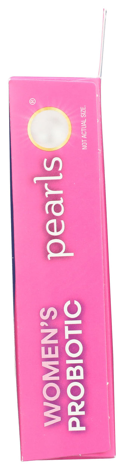 Close up of the tiny easy to swallow pearl softgel capsule on a white background.