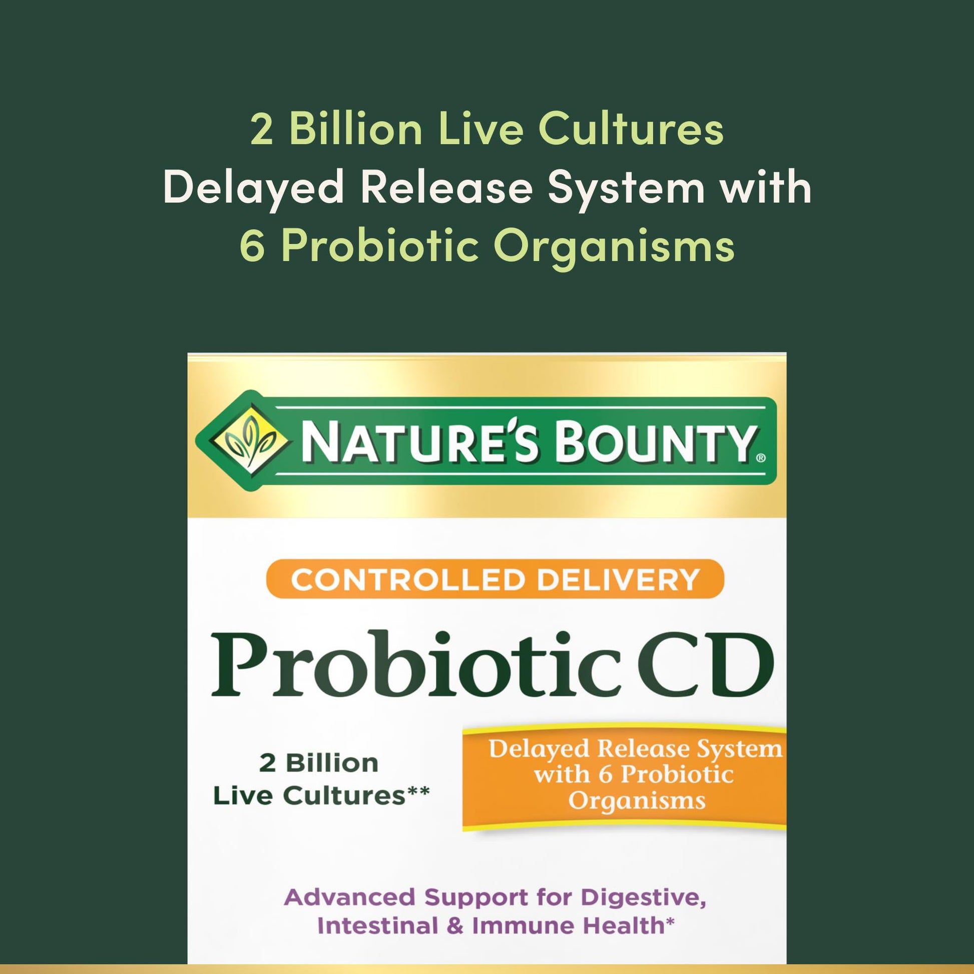Close up of the ten unique probiotic strains listed on the back label of the packaging