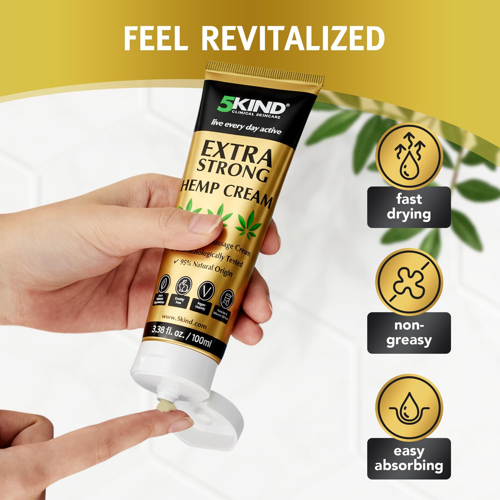 5kind maximum strength muscle rub ingredients highlight