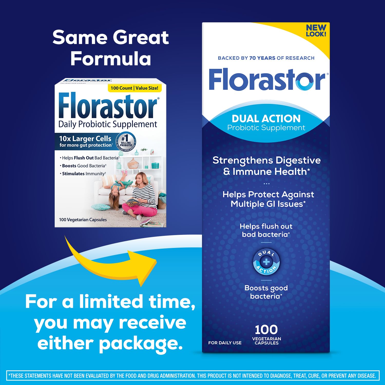 Florastor Saccharomyces boulardii probiotic capsules supplement facts and ingredient profile overview