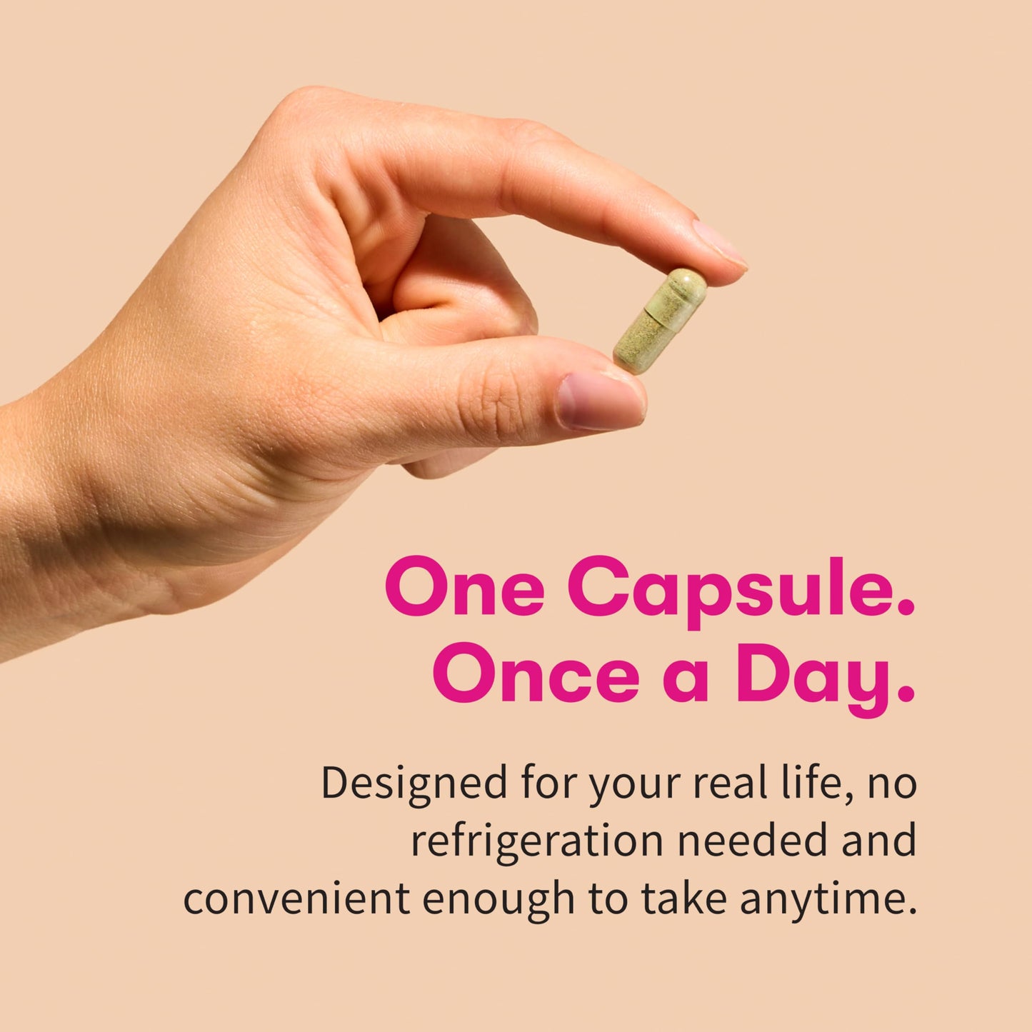 Authentic USA imported Garden of Life probiotic supplement bottle showing protective packaging seal.