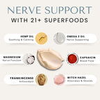 Lune nerve balm ingredients and natural formula benefits label