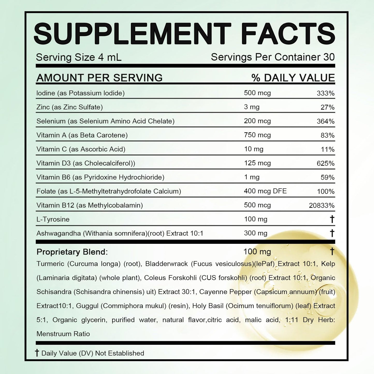 Kindled Actora thyroid support berry flavor supplement dropper details