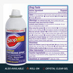 Clinical strength Stopain topical spray usage demonstration