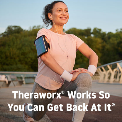 Theraworx joint relief foam displayed on a clean background.