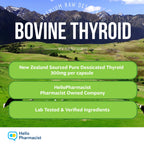 HelloPharmacist grass fed thyroid capsules nutritional facts panel