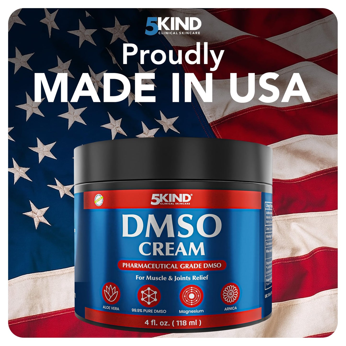 Applying 5Kind DMSO cream to shoulder joint area
