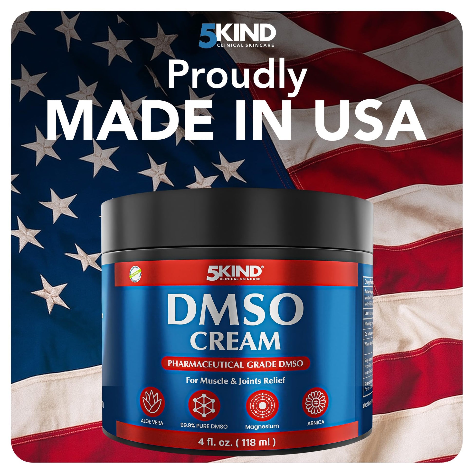 Applying 5Kind DMSO cream to shoulder joint area