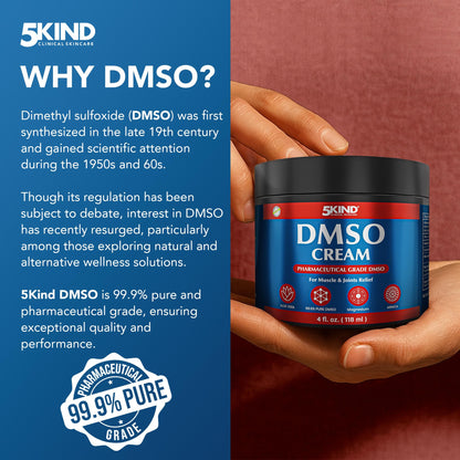 Detailed product label of 5Kind DMSO cream including NDC info