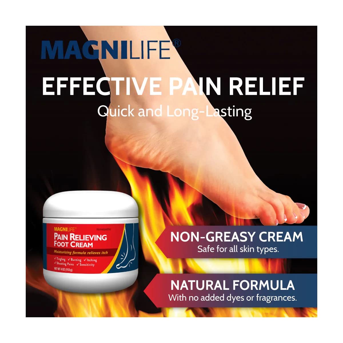 MagniLife foot cream for burning and tingling pain