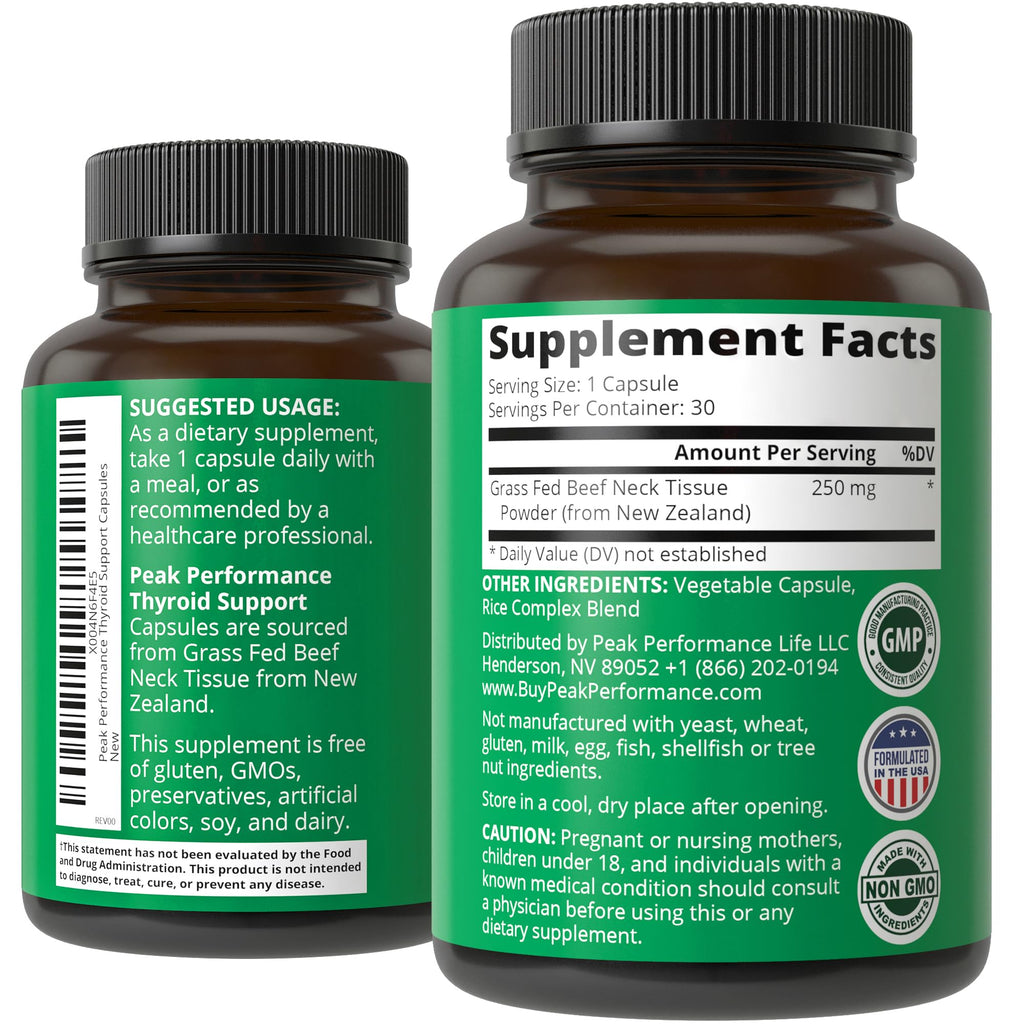 Peak Performance metabolic support supplement bottle lifestyle setting