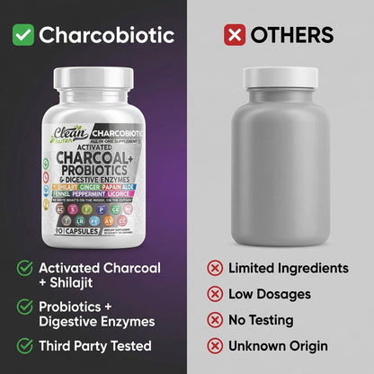 Clean Nutra Charcobiotic capsules expiration date and authenticity seal