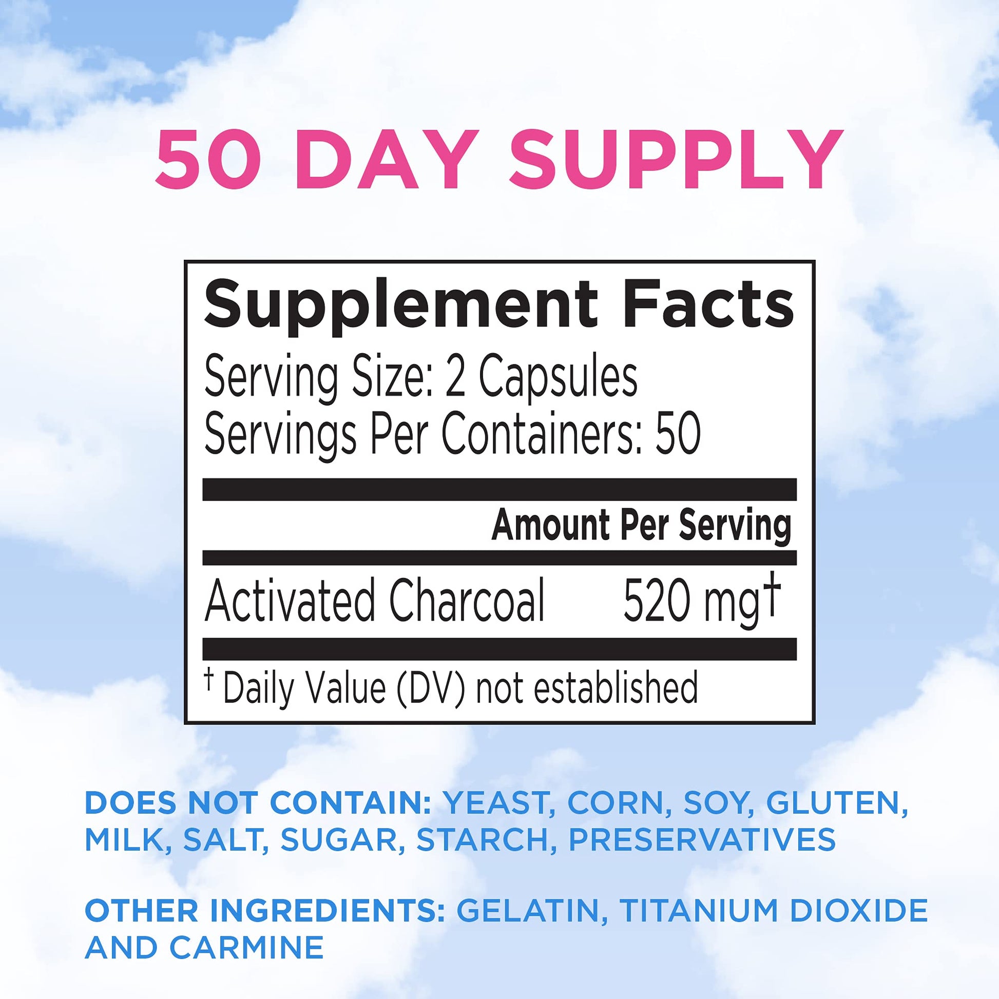 Charcocaps premium charcoal supplement instructions and warnings