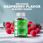 Vitamatic 3000 mg sea moss gummies daily serving size display