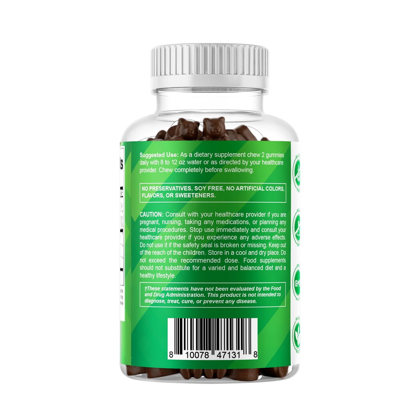 Vitamatic Irish sea moss extract gummies premium packaging for daily health routine