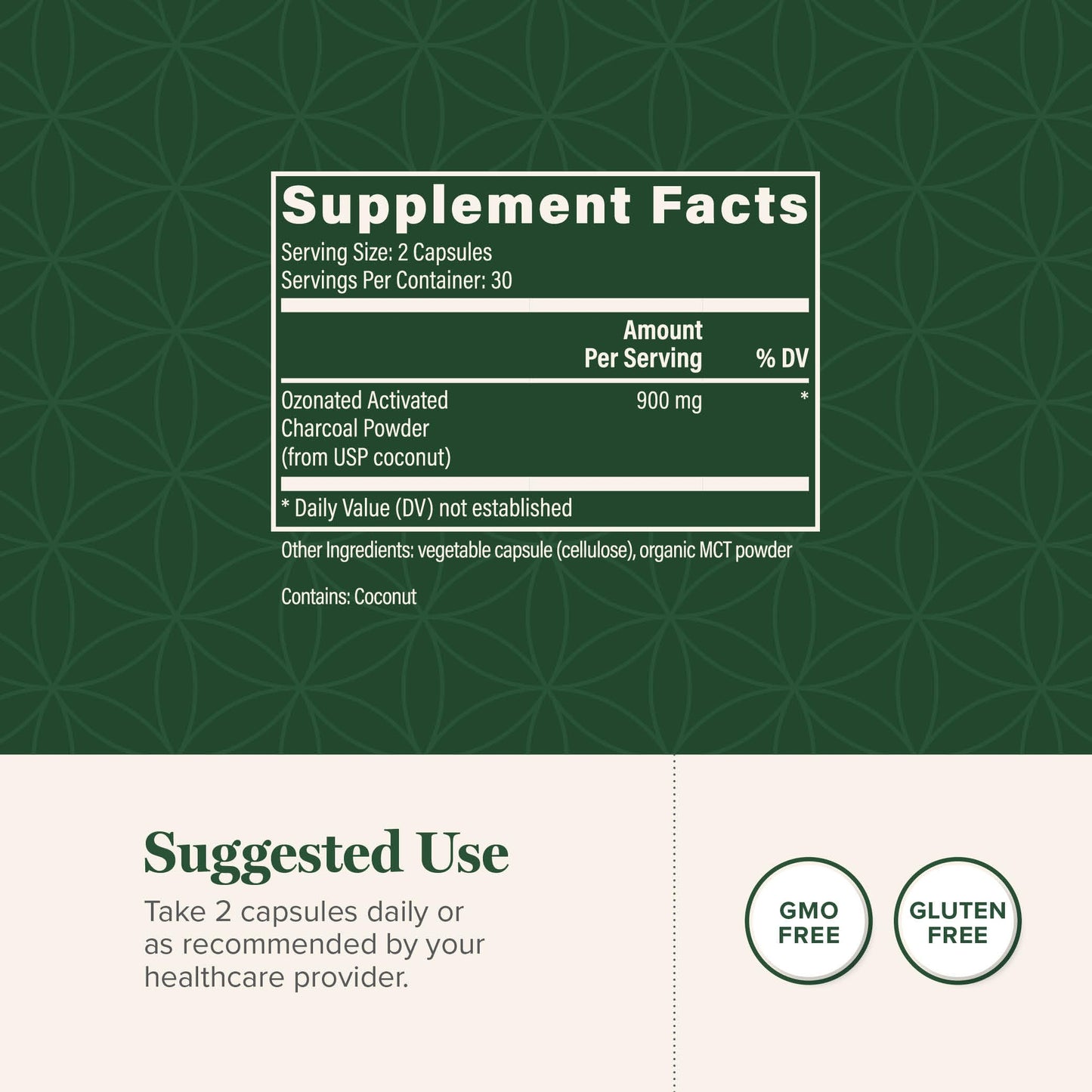 Global Healing Center Advanced Digestive 60 capsules supplement facts and ingredient label