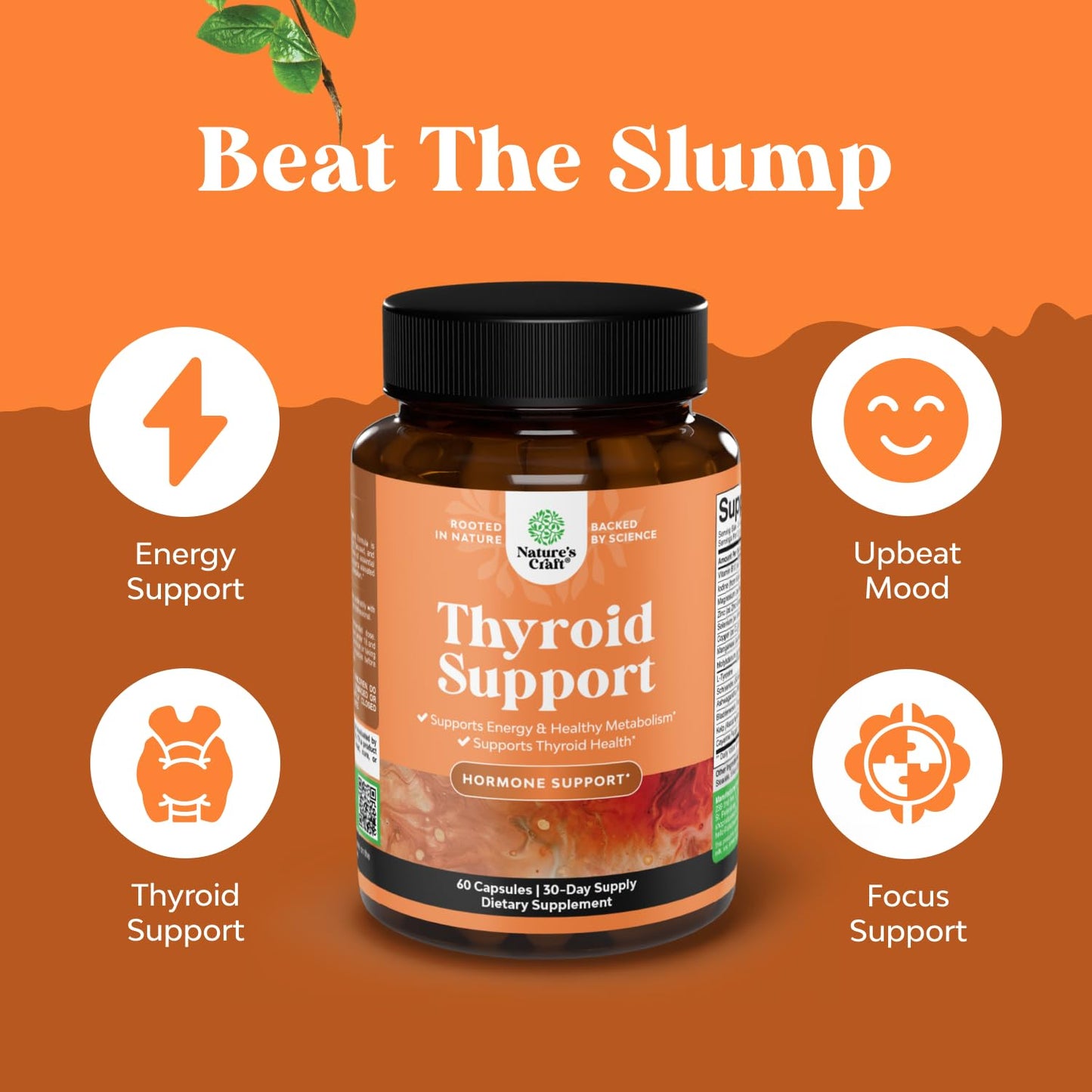 Premium USA imported Nature's Craft Thyroid health supplement for Indian consumers