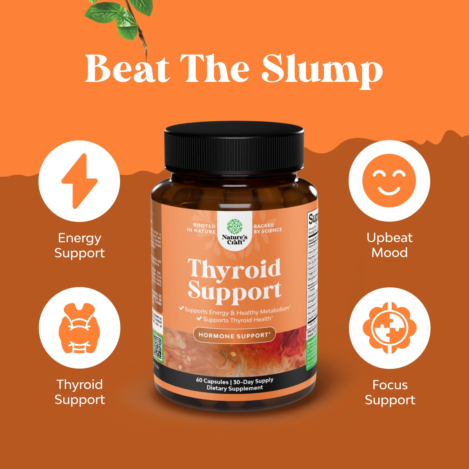 Premium USA imported Nature's Craft Thyroid health supplement for Indian consumers
