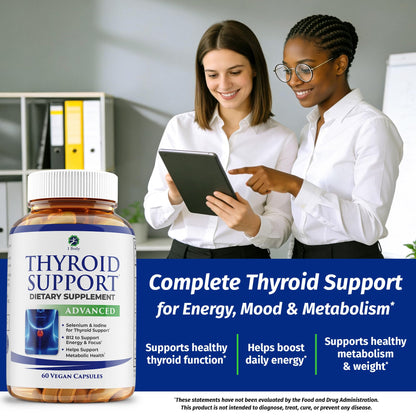 1 Body Thyroid Support capsules for energy and metabolism boost