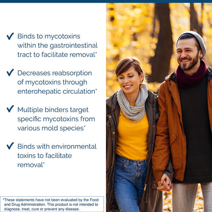 Researched Nutritionals MycoPul advanced environmental toxin defense capsules container on a clean background