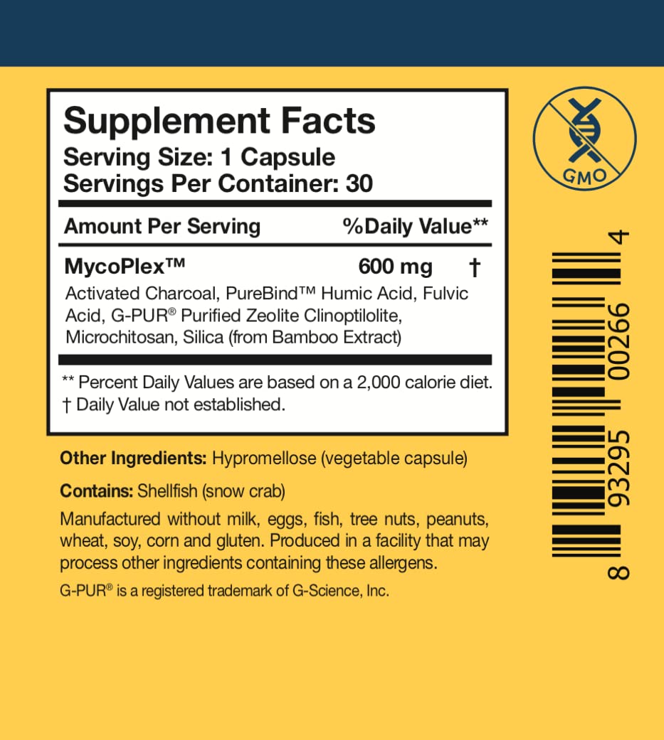 Researched Nutritionals MycoPul professional detoxification supplement bottle showcasing the authentic brand seal