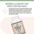 Double Wood Supplements Boswellia extract bottle back label