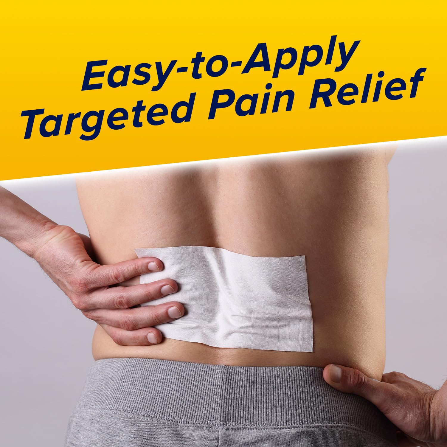 Flexible fabric of Aspercreme pain relief patch