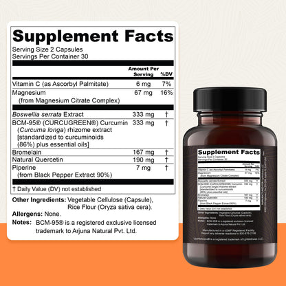 UpWellness Golden Revive Plus capsules bottle label details