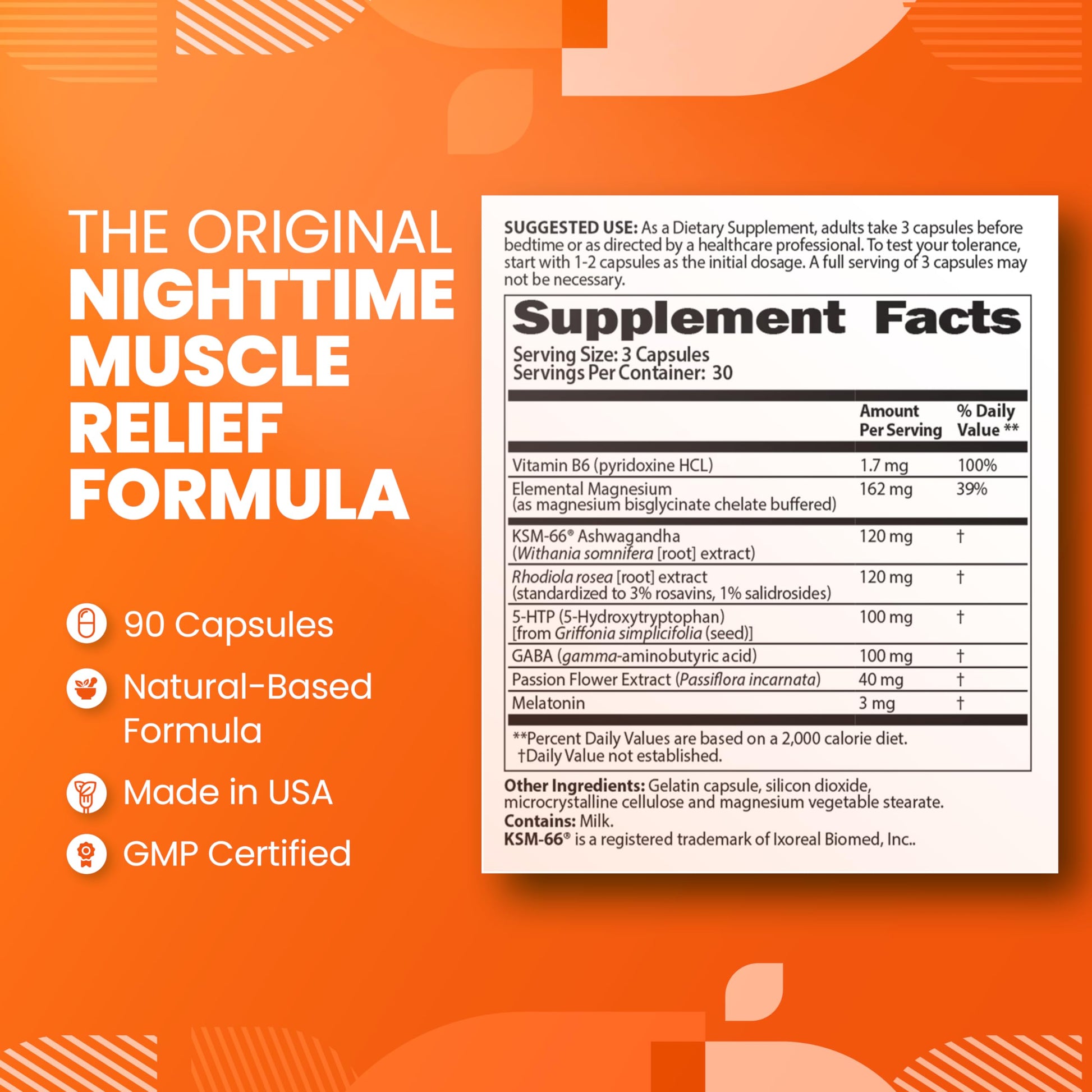 SaltWrap Mag R&R nutritional supplement label details