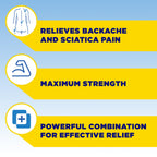Backaid Maximum Strength Aspirin-Free pain reliever side of packaging