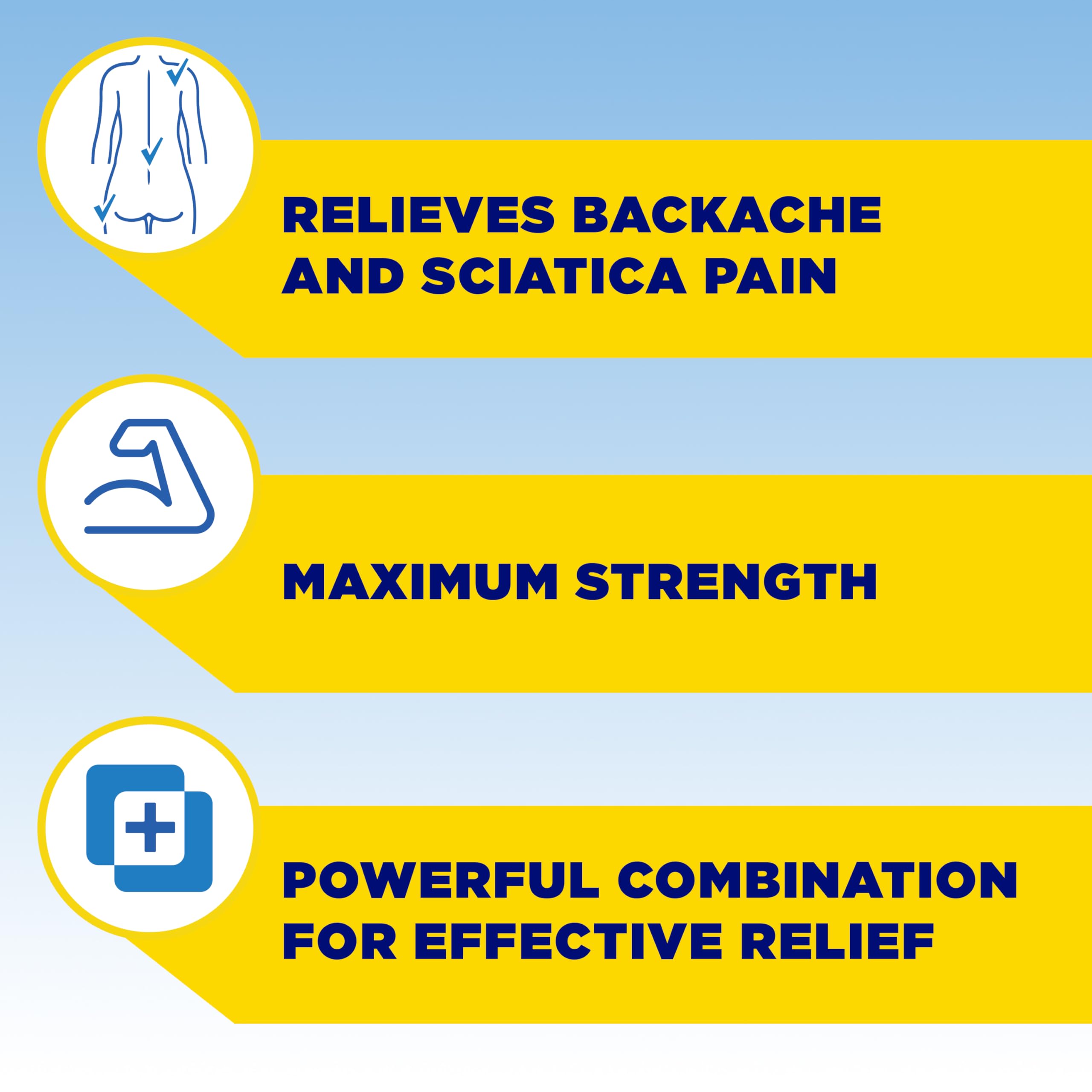 Backaid Maximum Strength Aspirin-Free pain reliever side of packaging