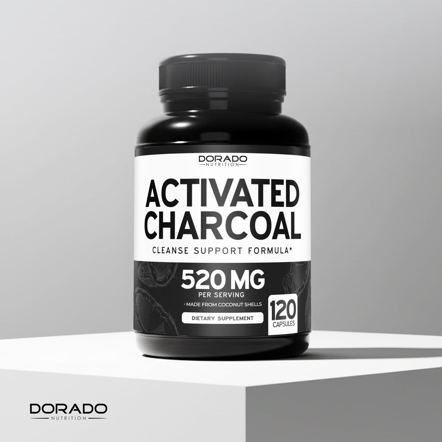 Dorado Nutrition 120 vegan capsules bottle showing clean formula and third party tested seal