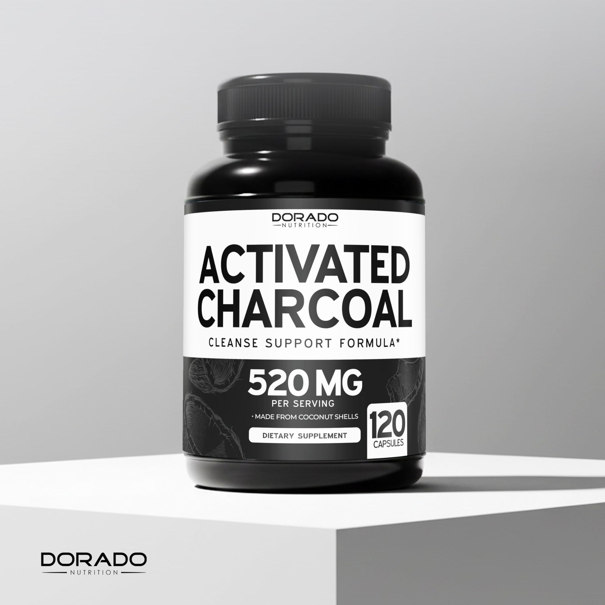Dorado Nutrition 120 vegan capsules bottle showing clean formula and third party tested seal