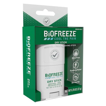 Biofreeze dry stick travel size for muscle pain relief
