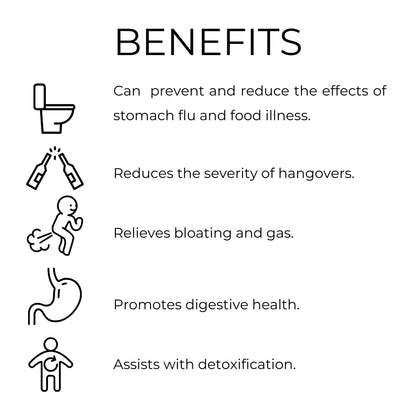 Close up of Tummi Gummi organic charcoal chewable vitamins for bloating and detox support.