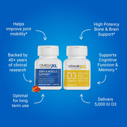 VitaminXL D3 5000 IU high potency immune support bottle