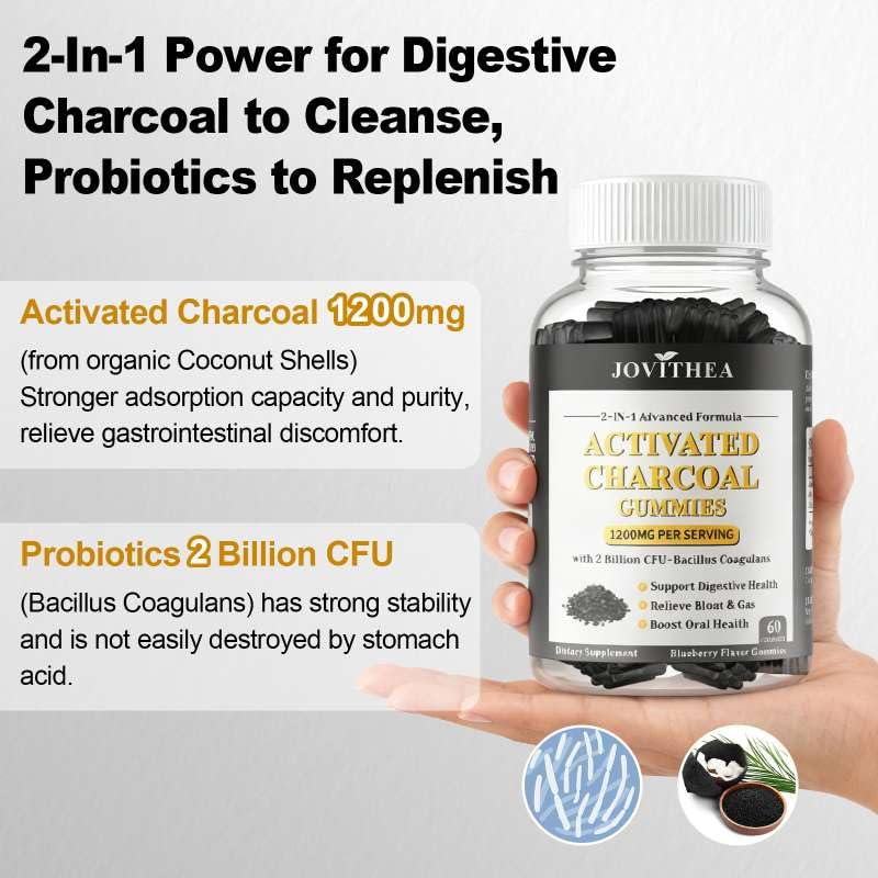 Premium USA imported Jovithea digestive health gummies showing gummy texture