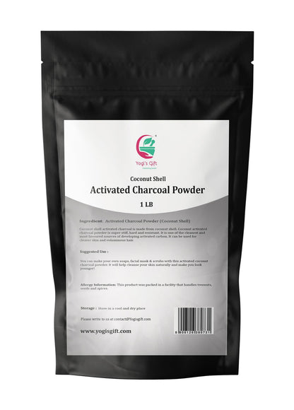 Ultra fine grounded activated coconut charcoal powder for DIY face masks and teeth whitening