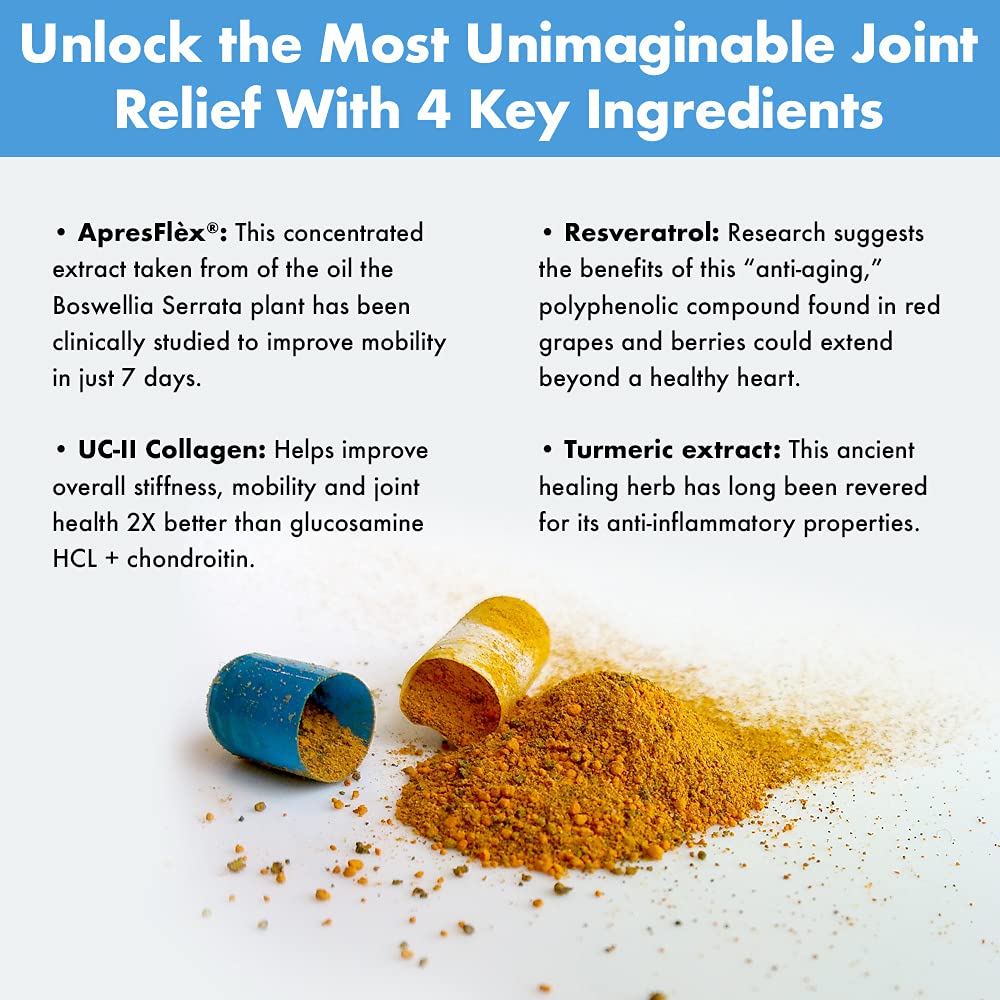 Instaflex Advanced dietary supplement bottle showing ingredients