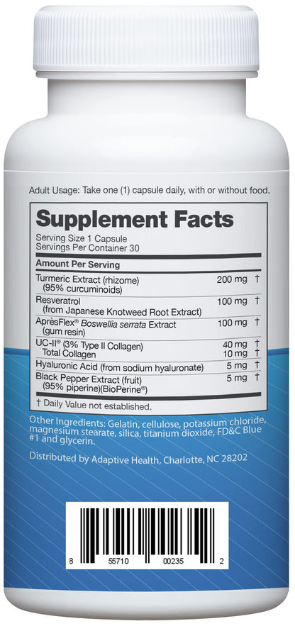 Instaflex Advanced joint support supplement packaging side