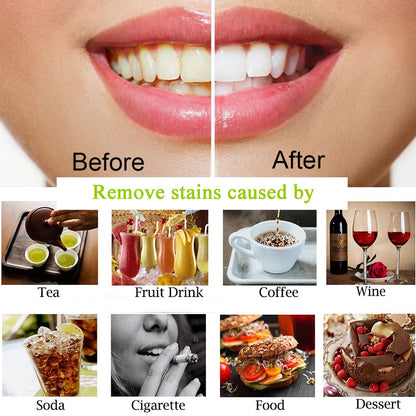Lythor teeth whitening powder with mint extract ingredients display