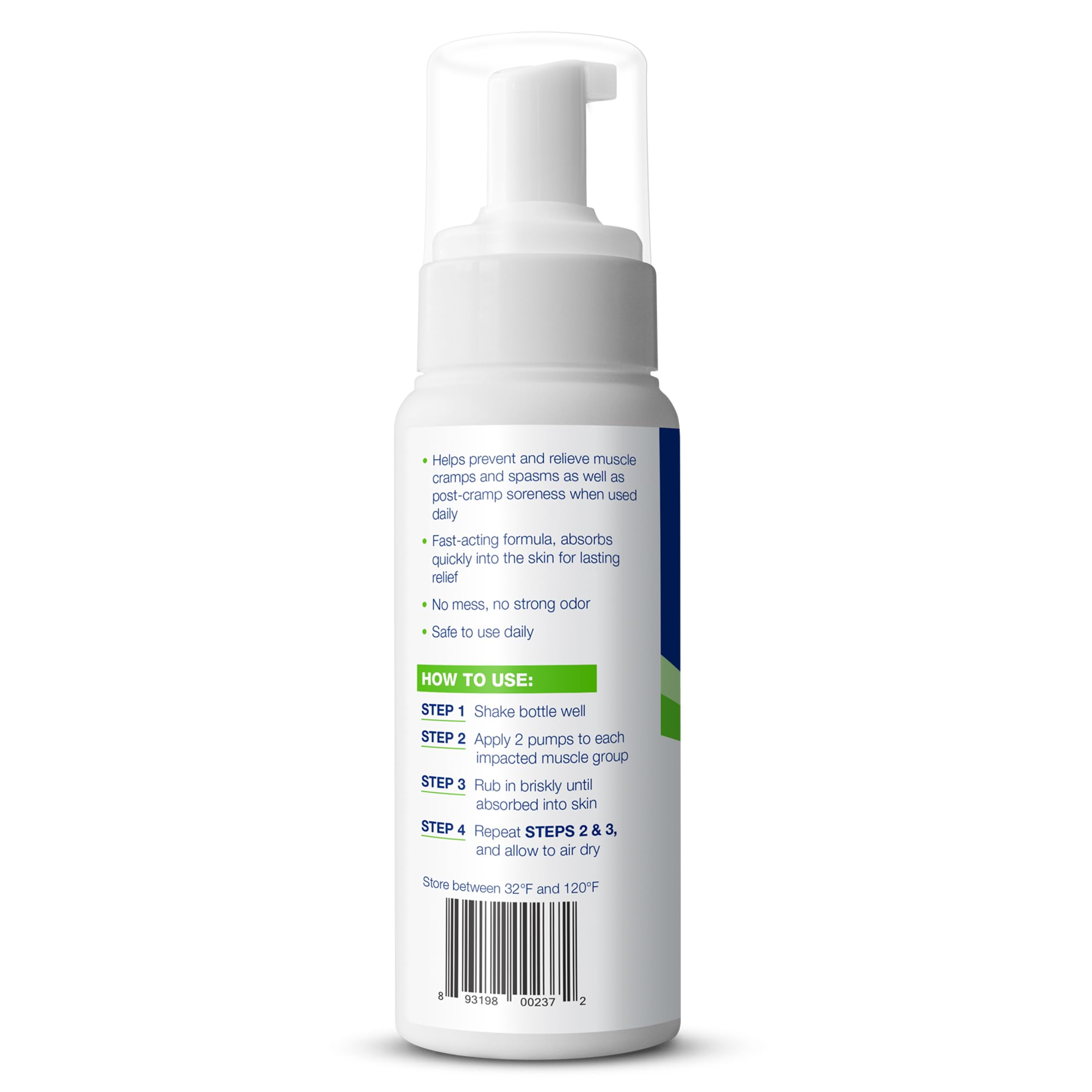 Close up of Theraworx magnesium sulfate foam texture