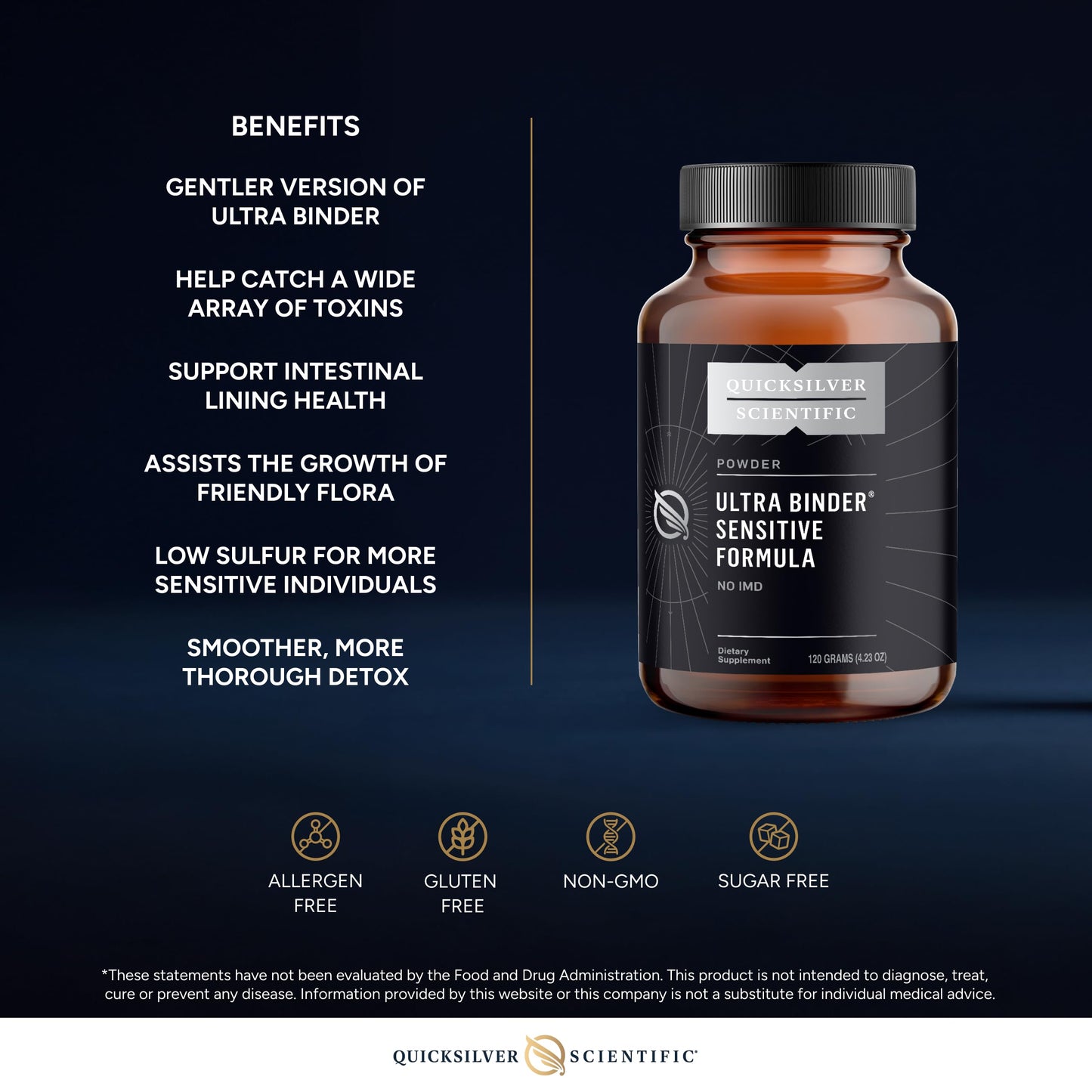 Premium imported USA dietary supplement for heavy metal detox close up shot.