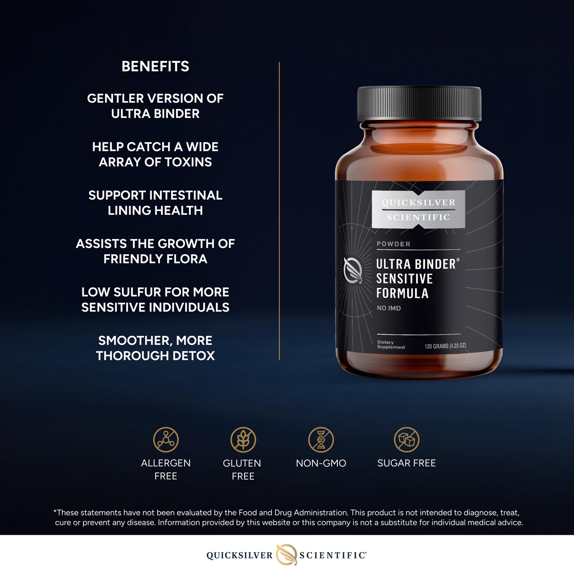 Premium imported USA dietary supplement for heavy metal detox close up shot.
