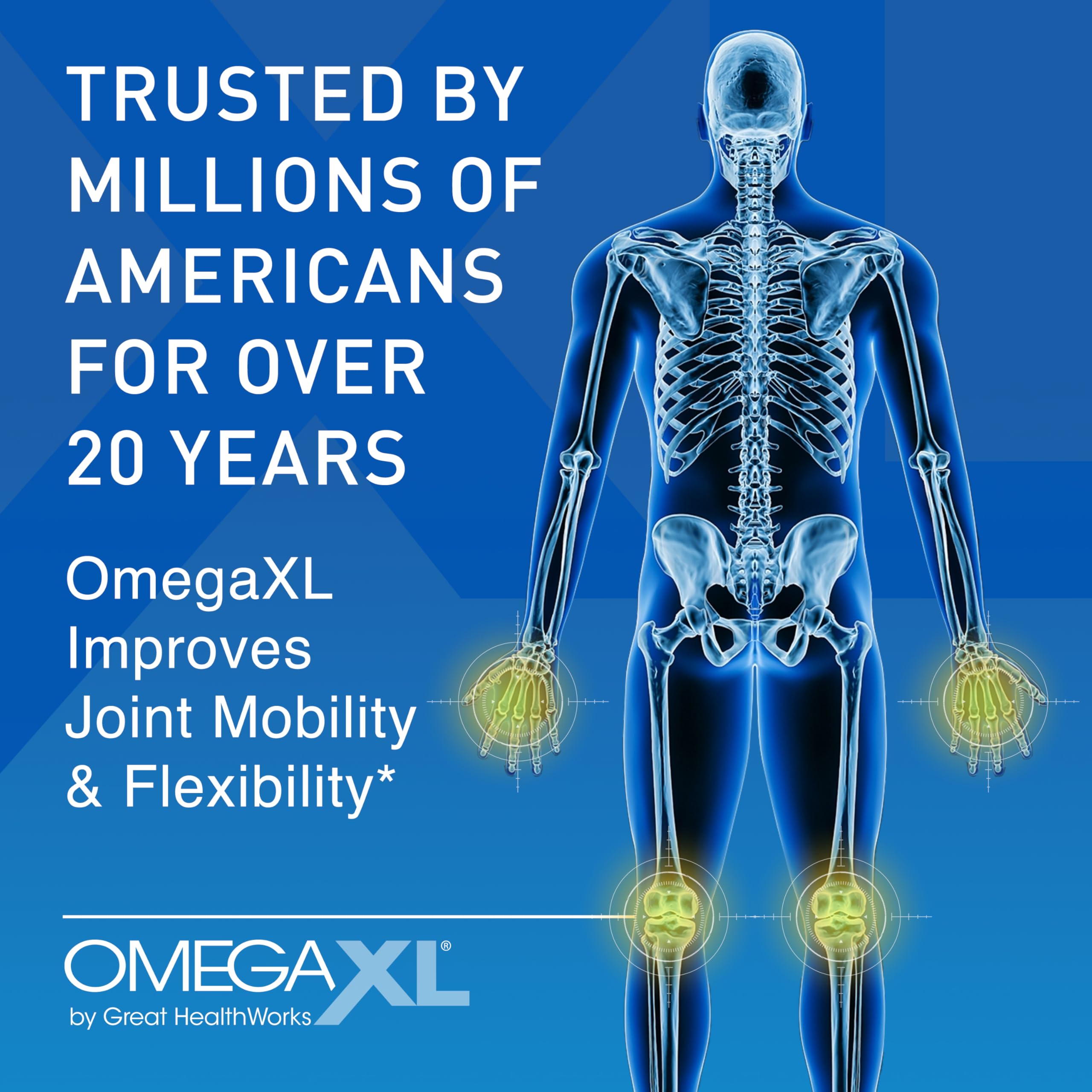 Omegaxl 60 count soft gel joint support bottle