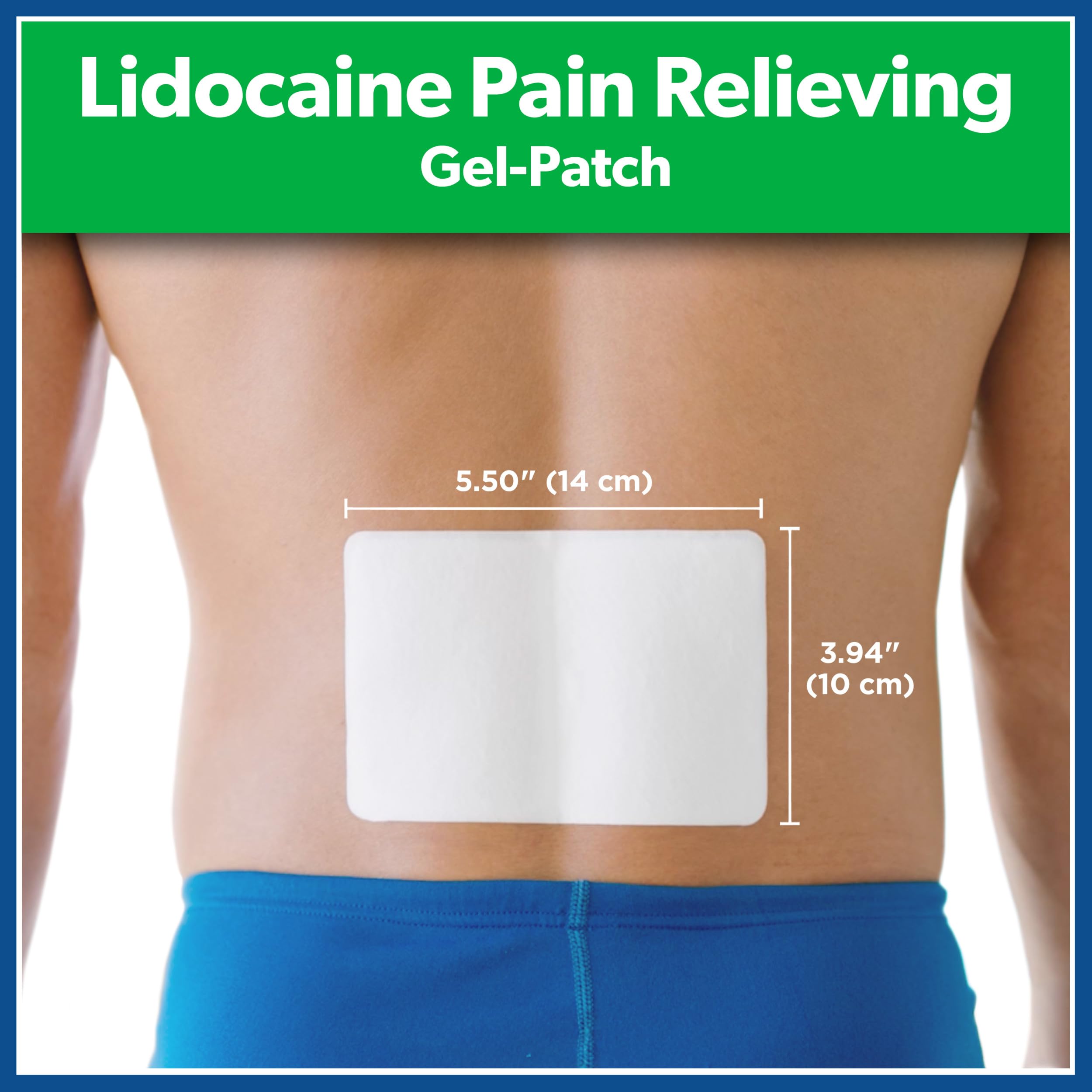 Salonpas Lidocaine patch packaging details and ingredients